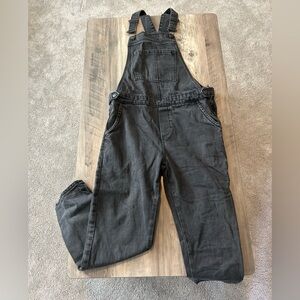 Topshop Charcoal Denim Overalls